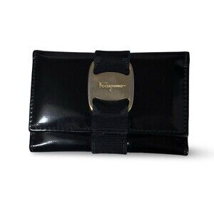 Salvatore Ferragamo Vara patent leather key case